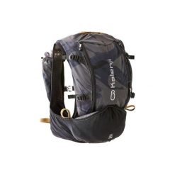 Plecak Do Biegania Ultra 15 L Czarno-Brązowy. Czarne plecaki męskie KALENJI, bez wzorów, z elastanu. Za 199,99 zł.