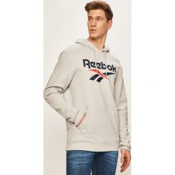 Reebok Classic - Bluza. Szare bluzy męskie s, z nadrukiem, z elastanu, z kapturem. Za 229,90 zł.