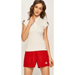 Adidas Performance - T-shirt. Białe topy damskie adidas Performance, s, bez wzorów, z poliesteru, z krótkim rękawem. Za 169,90 zł.