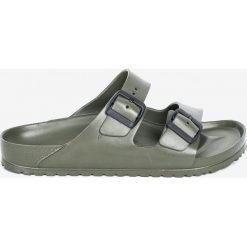 Birkenstock - Klapki Arizona EVA. Zielone kapcie męskie Birkenstock, bez wzorów, z materiału. W wyprzedaży za 99,90 zł.