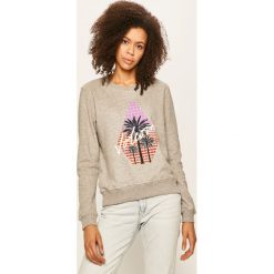 Volcom - Bluza. Szare bluzy damskie Volcom, s, z nadrukiem, z bawełny, bez rękawów, bez kaptura. W wyprzedaży za 139,90 zł.
