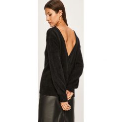 Answear - Sweter. Czarne swetry damskie ANSWEAR, s, bez wzorów, z dzianiny, bez rękawów, bez kaptura. W wyprzedaży za 89,90 zł.