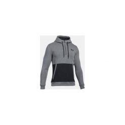 Bluzy męskie: Under Armour Bluza męska Threadborne 1/2 Zip Hoodie szaro-czarna r. XL (1299135-025)