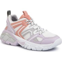 Sneakersy GUESS - Marlia FL5RLI ELE12 LBLUE. Białe półbuty damskie Guess, ze skóry ekologicznej. W wyprzedaży za 419,00 zł.