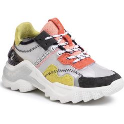 Sneakersy PEPE JEANS - Eccles Techno PLS31003 Graphite 961. Szare półbuty damskie Pepe Jeans, z jeansu. W wyprzedaży za 269,00 zł.