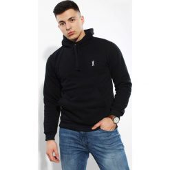 Bluza z kapturem Black. Czarne bluzy męskie Edward Orlovski, s, bez wzorów, z bawełny, z kapturem, bez rękawów, z kapturem. Za 140,00 zł.