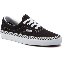 Tenisówki VANS - Era VN0A38FRVOS1M (Check Foxing) Black/True. Czarne półbuty damskie Vans, bez wzorów, z gumy, bez zapięcia. Za 299,00 zł.