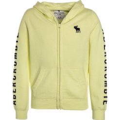 Abercrombie & Fitch LOGO CORE Bluza rozpinana yellow. Żółte bluzy chłopięce marki Abercrombie & Fitch, z bawełny. W wyprzedaży za 152,10 zł.