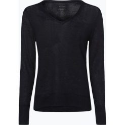 Marc O'Polo - Damski sweter lniany, niebieski. Niebieskie swetry damskie Marc O'Polo, m, bez wzorów, ze lnu, bez rękawów, bez kaptura. Za 569,95 zł.