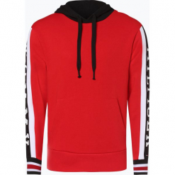 Tommy Hilfiger - Męska bluza nierozpinana, czerwony. Szare bluzy męskie rozpinane marki TOMMY HILFIGER, z bawełny. Za 539,95 zł.