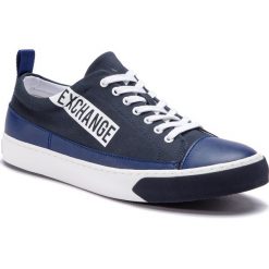 Sneakersy ARMANI EXCHANGE - XUX041 XV097 00285 Navy. Niebieskie sneakersy męskie marki Armani Exchange, na co dzień, bez wzorów, ze skóry ekologicznej, klasyczne, bez zapięcia. Za 539,00 zł.