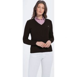 Jimmy Sanders sweter damski 19W L czarny. Czarne swetry damskie Jimmy Sanders, l, bez wzorów, bez rękawów, bez kaptura. Za 169,00 zł.