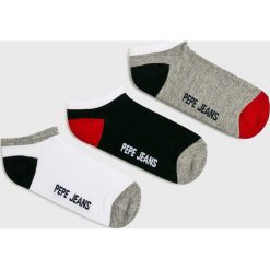 Pepe Jeans - Skarpetki Loretta (3-pack). Niebieskie skarpetki damskie Pepe Jeans, bez wzorów. Za 59,90 zł.