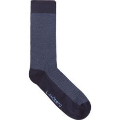 Skarpety w Kropki. Szare skarpetki męskie marki LANCERTO, w kolorowe wzory, z bawełny. Za 29,90 zł.