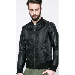 Jack & Jones - Kurtka bomber. Czarne płaszcze męskie Jack & Jones, xl, bez wzorów, z poliesteru, krótkie, bez kaptura. W wyprzedaży za 129,90 zł.