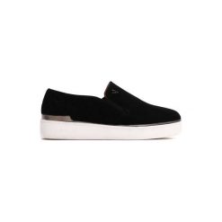 Trampki damskie slip on: Czarne Slip On Jakob