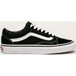Vans - Tenisówki Ols Skool. Czarne trampki i tenisówki damskie Vans, bez wzorów, ze skóry, na sznurówki. W wyprzedaży za 279,90 zł.
