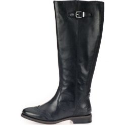 Tom Tailor Kozaki damskie 7999701 41 czarne. Czarne kozaki damskie Tom Tailor, eleganckie, bez obcasa, bez zapięcia. Za 609,00 zł.