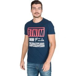 Tom Tailor Denim Koszulka Niebieski. Niebieskie podkoszulki męskie xl, z nadrukiem, z bawełny, krótkie. Za 82,95 zł.