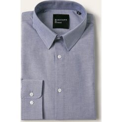 Marciano Guess - Koszula. Niebieskie koszule męskie MARCIANO GUESS, z aplikacjami, z bawełny, eleganckie, z klasycznym kołnierzykiem, z długim rękawem. W wyprzedaży za 249,90 zł.