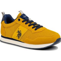 Sneakersy U.S. POLO ASSN. - Exte NOBIL4250S0/MH1 Yel. Żółte sneakersy męskie U.S. Polo Assn., na co dzień, bez wzorów, ze skóry ekologicznej, klasyczne, bez zapięcia. Za 289,00 zł.