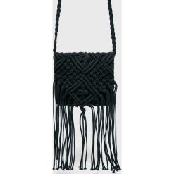 Answear - Torebka. Białe torebki klasyczne damskie ANSWEAR, w paski, z materiału, casualowe, na ramię, małe, bez dodatków. W wyprzedaży za 49,90 zł.
