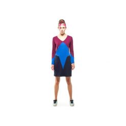Larissa Dress (Blue). Niebieskie sukienki damskie OKUAKU, xs, bez wzorów, z elastanu, bez kołnierzyka, bez rękawów, midi. Za 279,00 zł.