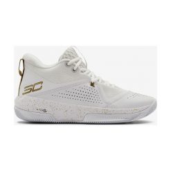Under Armour SC 3ZERO IV Basketball Tenisówki Biały. Białe trampki męskie Under Armour, bez wzorów, z materiału, bez zapięcia. Za 464,95 zł.