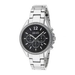 Zegarek "LJW-TLJ1037" w kolorze srebrnym. Szare, analogowe zegarki damskie Liu Jo, Guess, srebrne. W wyprzedaży za 349,95 zł.