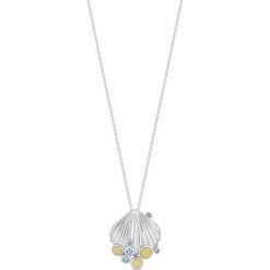 Naszyjnik - srebro 925, Bursztyn,swarovski. Żółte naszyjniki damskie W.KRUK, z bursztynem, srebrne. Za 229,00 zł.