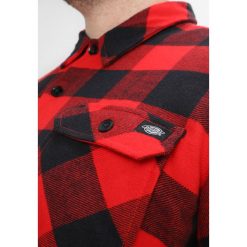 Dickies SACRAMENTO Koszula red. Czarne koszule męskie marki Dickies, xl, z aplikacjami, z materiału, z klasycznym kołnierzykiem, z długim rękawem. Za 219,00 zł.