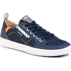 Sneakersy GEOX - J Kilwi B. B J02A7B 013BU C0057 S Blue/Orange. Niebieskie trampki chłopięce Geox, bez wzorów, ze skóry ekologicznej, na sznurówki. Za 279,00 zł.