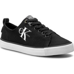 Tenisówki CALVIN KLEIN JEANS - Dora R3556 Black. Czarne półbuty damskie marki Calvin Klein Jeans, bez wzorów, z jeansu, bez zapięcia. Za 369,90 zł.