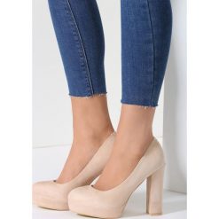 Buty ślubne damskie: Beżowe Czółenka Birdly