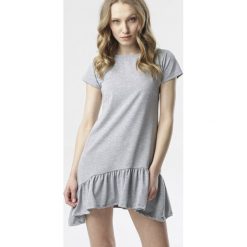 Ciemnoszara Tunika Alalirea. Szare tuniki damskie Born2be, xl, bez wzorów, bez kołnierzyka, bez rękawów. Za 49,99 zł.