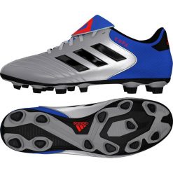 Buty piłkarskie adidas Copa 18.4 FxG M DB2458. Szare buty sportowe męskie Adidas, z materiału, bez zapięcia, do piłki nożnej. W wyprzedaży za 249,00 zł.