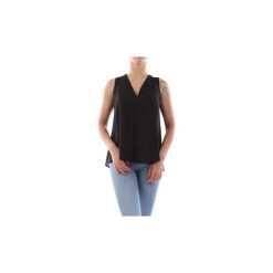 Bluzki Kaos Collezioni LP1TZ032 TOP I BODY kobieta Nero. Czarne bluzki damskie Kaos Collezioni, bez wzorów, bez kołnierzyka. Za 198,33 zł.