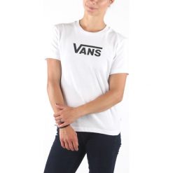 Vans Flying Koszulka Biały. Białe koszulki damskie Vans, l, z nadrukiem, z bawełny. Za 119,95 zł.
