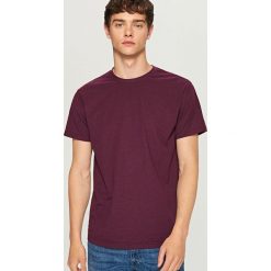 Melanżowy t-shirt - Bordowy. Czerwone t-shirty męskie marki Reserved, l. Za 29,99 zł.