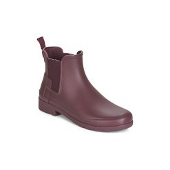 Kalosze Hunter W ORG REFINED CHELSEA. Czerwone kalosze damskie Hunter, bez wzorów. Za 384,30 zł.