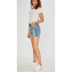 Lee - Szorty. Niebieskie szorty damskie marki Lee, l, z elastanu, casualowe, z podwyższonym stanem. W wyprzedaży za 139,90 zł.