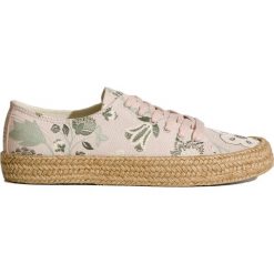 Espadryle TBS ENTASIA. Różowe espadryle damskie TBS, bez wzorów, z tkaniny, bez obcasa. Za 220,00 zł.