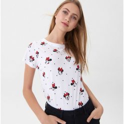 T-shirt z nadrukiem Minnie Mouse - Biały. Białe t-shirty damskie marki House, s, z nadrukiem, bez kołnierzyka. Za 35,99 zł.