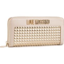 Duży Portfel Damski LOVE MOSCHINO - JC5643PP07KD110B Oro. Żółte portfele damskie marki Love Moschino, bez wzorów, ze skóry ekologicznej. Za 429,00 zł.