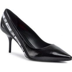 Szpilki LOVE MOSCHINO - JA10147G08JC0000 Nero. Czarne półbuty damskie Love Moschino, bez wzorów, ze skóry, bez obcasa, na obcasie, bez zapięcia. Za 929,00 zł.