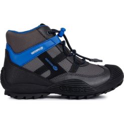 Geox buty chłopięce Atreus 24 szary/niebieski. Szare buty chłopięce zimowe Geox, z gumy, bez zapięcia. Za 259,00 zł.