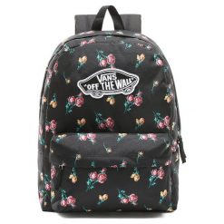 Vans Wm Realm Backpack Satin Floral Os. Czarne plecaki damskie Vans, w paski, sportowe. Za 119,00 zł.