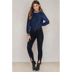 Boyfriendy damskie: Rut&Circle Jeansy z suwakiem Hanne - Black