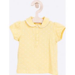 Blukids - Top dziecięcy 68-98 cm. Żółte bluzki dziewczęce Blukids, z elastanu, z krótkim rękawem, krótkie. W wyprzedaży za 19,90 zł.