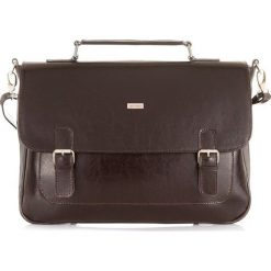 BrĄzowa torba teczka mĘska vintage paolo peruzzi. Pomarańczowe torby męskie skórzane Paolo Peruzzi, w paski, ze skóry, vintage. Za 399,00 zł.